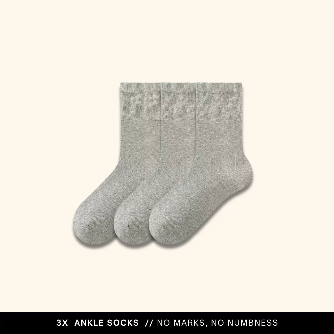 MagicStretch Ankle Socks Bundle 3-Pack One Size