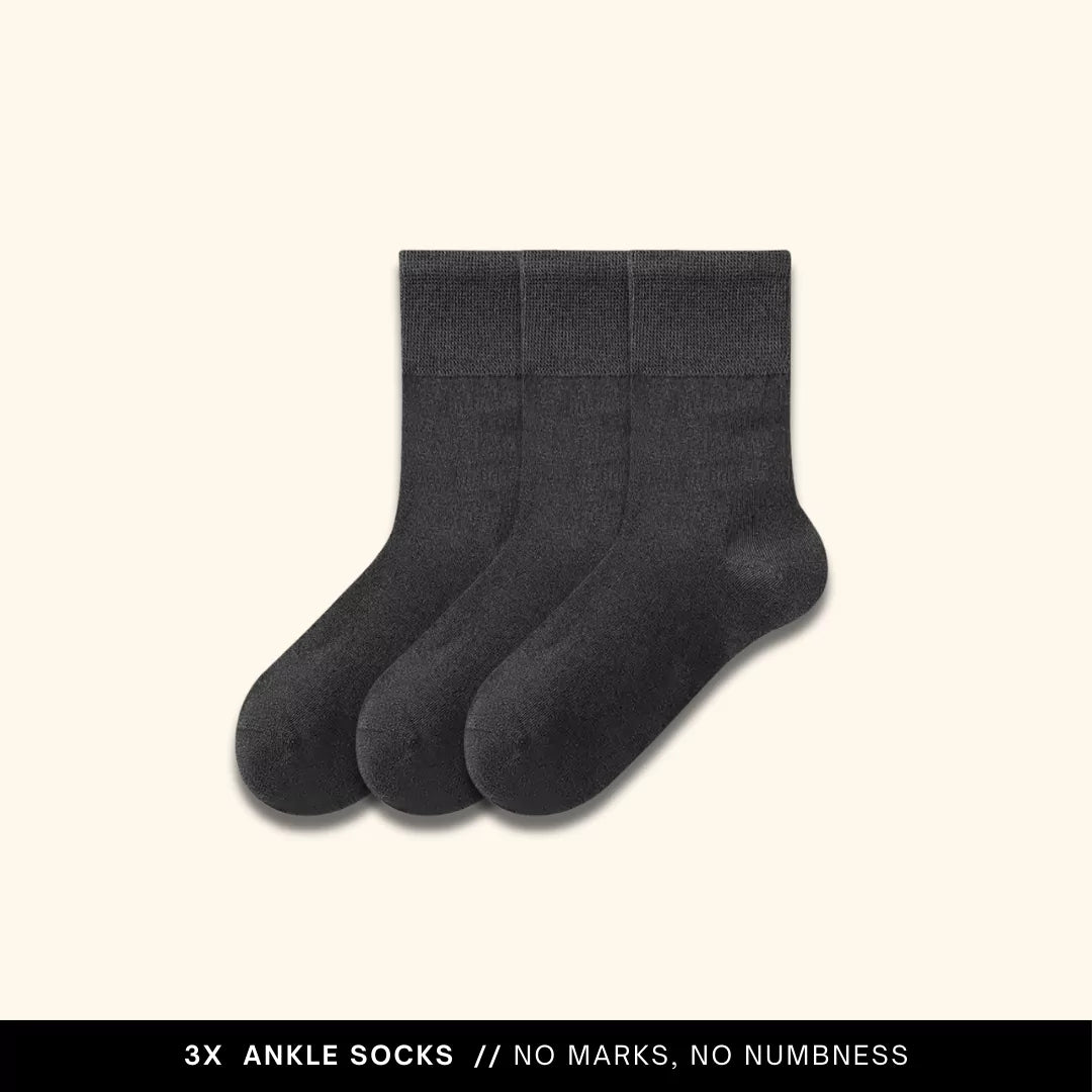 MagicStretch Ankle Socks Bundle 3-Pack One Size