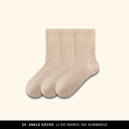 MagicStretch Ankle Socks x3 - One Size