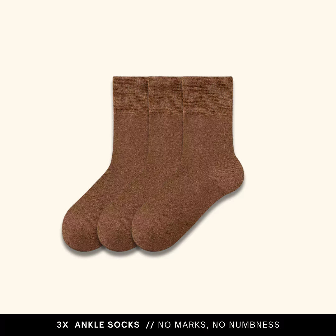 MagicStretch Ankle Socks Bundle 3-Pack One Size