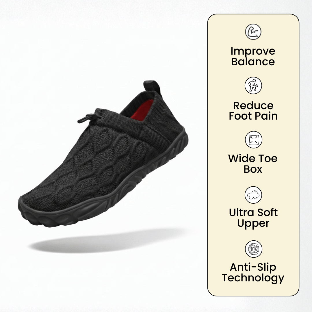 Oobend™ KyotoStep - Barefoot Shoes- All Black