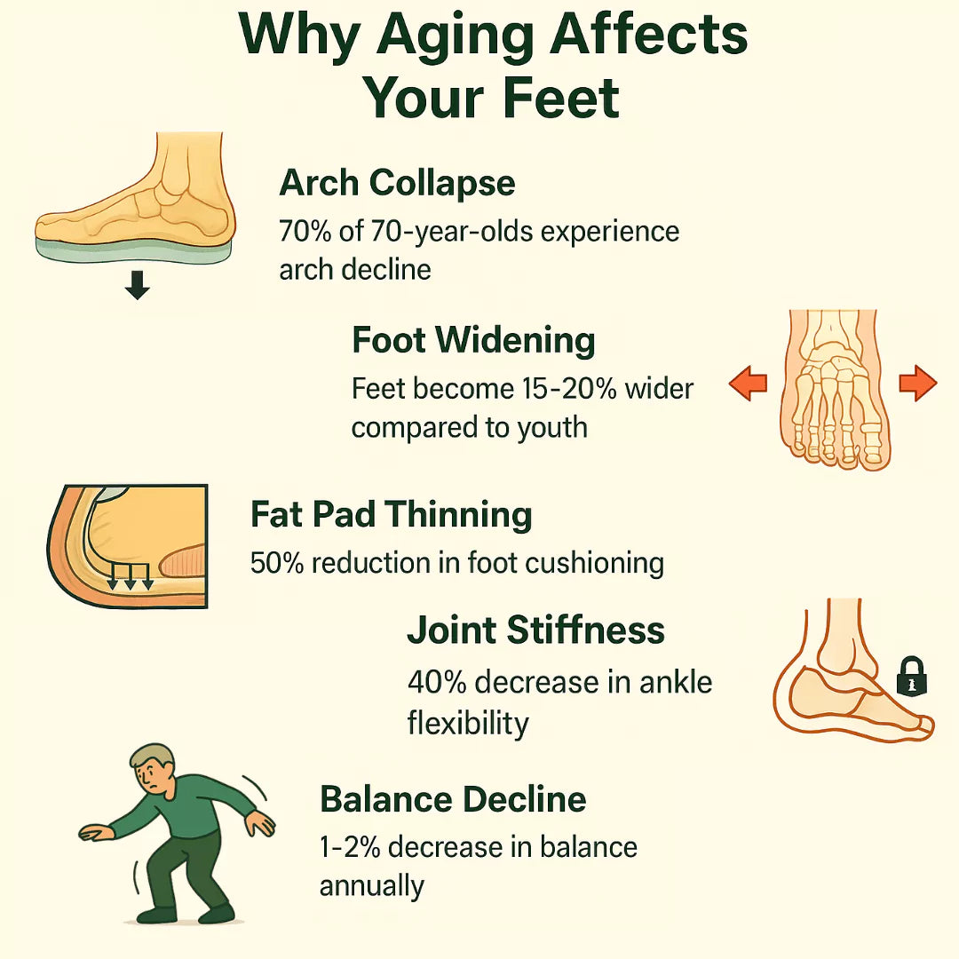 Your Feet Change With Age. Your Shoes Should Too.